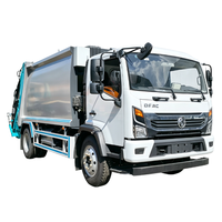 Camion à ordures compacteur à chargement arrière de 12 mètres cubes Dongfeng Forland pour l'assainissement municipal