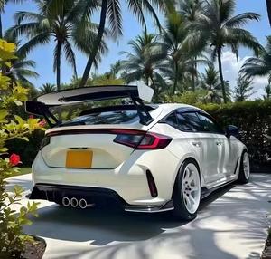 ฝาครอบเบาะรถยนต์สำหรับดีไซน์คาร์บอนไฟเบอร์ ปีกหลังสำหรับ FL5 Type R อุปกรณ์ดัดแปลงติดตั้งง่ายสำหรับเจด FR5 - Product Image 2