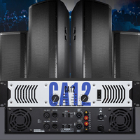 Amplificateur de puissance SONO CA12 2 canaux 1350 Watts 2U Boîtier métallique Classe H pour caisson de basses de 12 pouces Haut-parleur de fête DJ