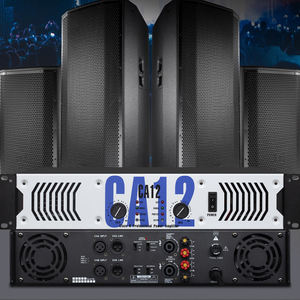 Amplificateur de puissance SONO CA12 2 canaux 1350 Watts 2U Boîtier métallique Classe H pour caisson de basses de 12 pouces Haut-parleur de fête DJ - Product Image 4