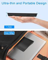 Lim Externe Cd/Dvd Drive Usb 3.0 + USB-C TYPE-C Dual-Interface Speler Brander Lezer Voor Laptop Pc Mac Hp