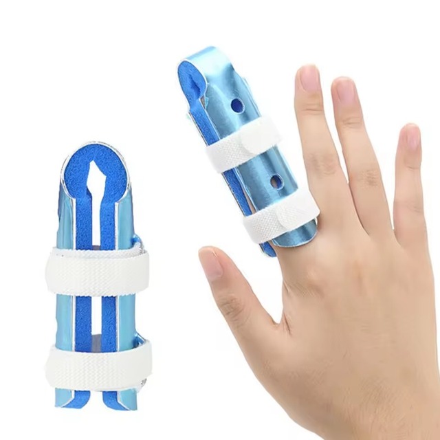 Straightening Medical Aluminum Finger Splints Sleeve Broken Curved Orthopedic Protector Finger Support