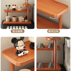 Cosmetic <b>storage</b> rack, <b>dressing</b> <b>table</b> desktop, skincare product <b>storage</b> box, solid wood entryway perfume, lipstick, and water - Product Image 3