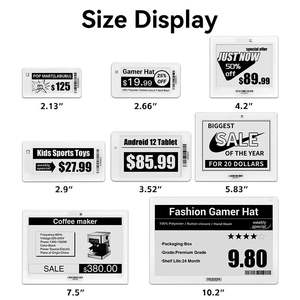 Sistema <span class=keywords><strong>ESL</strong></span> de Etiqueta de Preço Digital E-ink de 2,13 Polegadas Sem Fio ou BLE 5.0 do Fabricante Original HIPOINK E-Paper Para Supermercado e Mercearia - Product Image 3