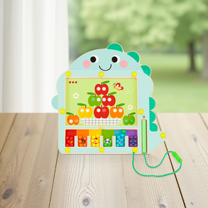 Dessin animé dinosaure Puzzle perle <span class=keywords><strong>labyrinthe</strong></span> <span class=keywords><strong>labyrinthe</strong></span> jeu de société enfants <span class=keywords><strong>labyrinthe</strong></span> conseil couleur tri et quantité jouets cognitifs - Product Image 5