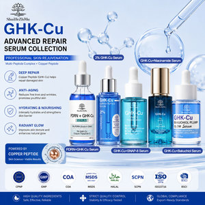 Nueva Fórmula PDRN 10,000ppm GHK-Cu, Suero de Péptidos de Cobre Azul, Biohacking Avanzado para el Cuidado de la Piel, Antiarrugas, Suavizante, Reparador, OEM/ODM - Product Image 2