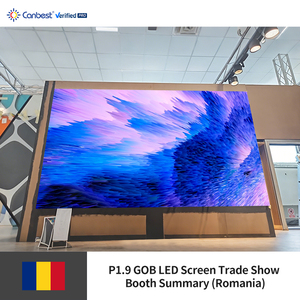 Canbest Xs P1.9 1,9 Mm 3500X2000Mm 11.48X6.56Ft Alquiler interior Gob Led Pantalla de visualización de pared de <span class=keywords><strong>video</strong></span> para stand de feria comercial en Rumania - Product Image 4
