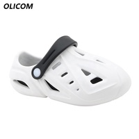OLICOM Sabots personnalisés avec logo pour enfants, chaussures aquatiques à enfiler pour garçons et filles, sandales de plage unisexes pour enfants, sandales de jardin, été, intérieur, extérieur