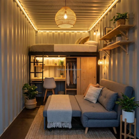 Maison modulaire extensible à technologie moderne avec système d'énergie solaire
