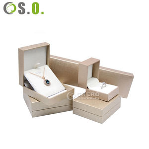 Premium Lightweight Limitation Leather Paper Jewelry Box Portable <b>Rings</b> Necklaces Custom Colors Logos Boutique Grade Packaging - Product Image 1