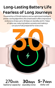 I179 Smartwatch da Donna con Monitoraggio del Sonno, Meteo, Frequenza Cardiaca, Pressione Sanguigna, Ossigeno nel Sangue, Sveglia, Chiamate BT, ODM - Product Image 3