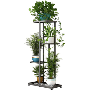 Soporte de Metal <span class=keywords><strong>para</strong></span> maceta de 4 niveles, estantería de exhibición <span class=keywords><strong>para</strong></span> maceta interior y exterior, <span class=keywords><strong>para</strong></span> Patio y jardín - Product Image 1