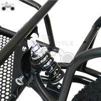 Remorque de vélo à pneus larges de 20 pouces - Remorque de vélo tout-terrain à une roue pour le camping