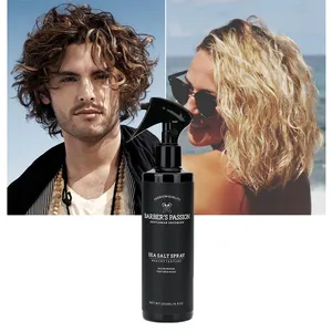 Pulverizador de ondas de sal marina para hombres, productos de estilismo de cabello Natural, fuerte sujeción, etiqueta personalizada, OEM