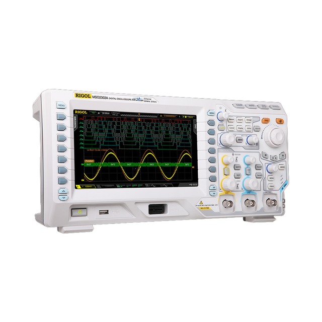 RIGOL MSO2302A High-Performance 300 MHz Mixed Signal Oscilloscope 2 Channels 2 GSa/s Sample Rate Deep Memory Serial Bus Decoding