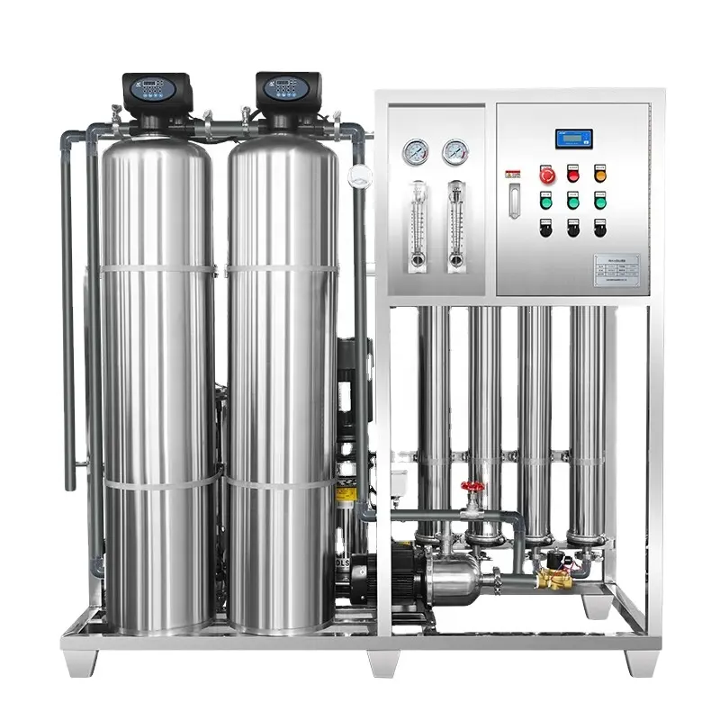 Filter peralatan air 1000LPH komersial 1000 T/h, mesin perawatan air pelembut air dengan stainless steel