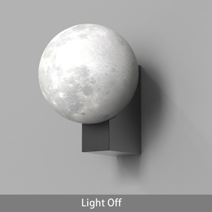 Trực Tuyến Bán Buôn Hiện Đại Nhựa Mặt Trăng Đèn Tường Deco Nhà Ngoài Trời Không Thấm Nước IP65 Thép Không Gỉ LED Cảm Biến Chuyển Động Mặt Trăng Tường Ánh Sáng - Product Image 3