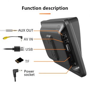 7 inch IPS xách tay không dây Carplay Android tự động màn hình cảm ứng đa phương tiện hệ thống định vị Màn hình máy nghe nhạc stereo - Product Image 6