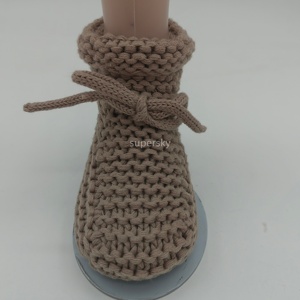 Chaussons en <span class=keywords><strong>tricot</strong></span> acrylique et spandex personnalisés, très vendus, respirants, chaussettes d'hiver, chaussures <span class=keywords><strong>pour</strong></span> <span class=keywords><strong>nouveau</strong></span>-nés, femmes, motif animal, cheville - Product Image 1