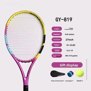 Raqueta de Tenis de Fibra de Carbono Completa, <span class=keywords><strong>Nivel</strong></span> <span class=keywords><strong>Intermedio</strong></span>, Avanzado, Amateur, Alta Elasticidad, Unisex, Profesional, Tamaño de Empuñadura G2, Individual - Product Image 5