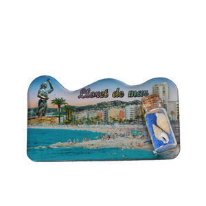 OEM/ODM Nouveau design d'artisanat Italie Venezia Tourist Travel City Venice Souvenir Drift Bottle Aimant de réfrigérateur à double étage en feuille d'étain - Product Image 6