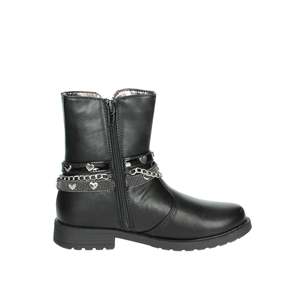Botines de Tacón Bajo para Niña, Color Negro, Altura del Tacón 29 mm, Detalle de Cadena a la Moda - Product Image 4