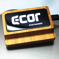 Disco duro portátil SSD personalizado con logotipo LED, unidad de estado sólido con soporte para teléfono