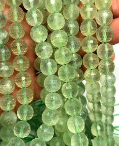 ลูกปัดอัญมณีเจียระไนแบบหลวม Prehnite คุณภาพตามธรรมชาติสำหรับการทำสร้อยคอ/สร้อยข้อมือราคาขายส่งต่อเส้น - Product Image 2