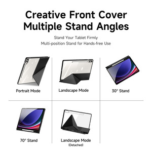 Detached transparent <b>tablet</b> protective case with <b>pen</b> slot suitable for Samsung Tab S10 Plus/S9 Plus/S9 FE Plus <b>tablet</b> protective - Product Image 2