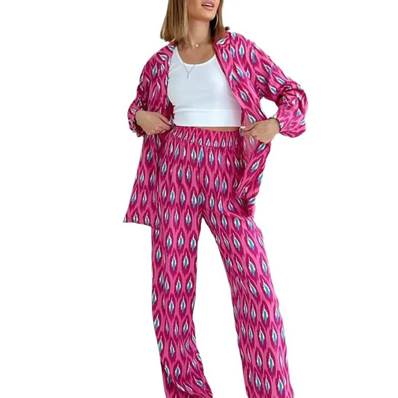 Custom Nieuw Design Satijn, Zijden Pyjama Met Veren Casual Sets Lange Mouwen Vrouwen Struisvogel Nachtkleding/