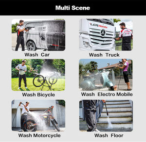 Nettoyeur <span class=keywords><strong>haute</strong></span> <span class=keywords><strong>pression</strong></span> automatique portable électrique en plastique pour voiture, nettoyeur à jet 1800W 130bar, état neuf pour usage domestique - Product Image 5