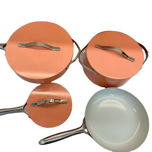 <span class=keywords><strong>Tiktok</strong></span> – casseroles et poêles en céramique avec couvercle, ustensiles de cuisine Extra forts, casserole au design coloré - Product Image 1