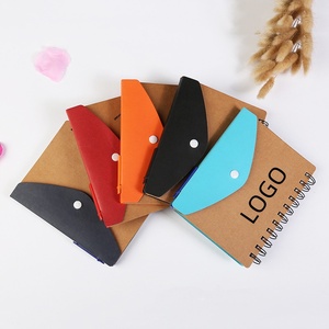 Sáng Tạo Thẻ Gói Cuộn Dây Stapled Loose-Leaf Máy Tính Xách Tay Da Bò Bìa Cuốn Sách Nhật Ký Cho Khuyến Mại Memo Pad - Product Image 1