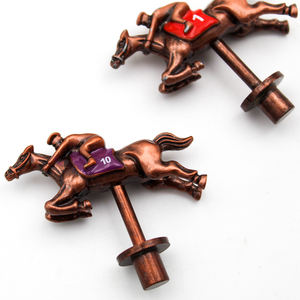 ヴィンテージカスタムデザインチェスフィギュア真鍮製カスタマイズメタルチェスセットチェスピース国際チェス競馬ゲーム用 - Product Image 4