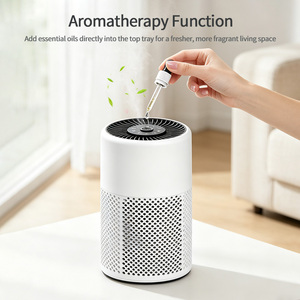 Purificateur d'air portable à fonctionnement silencieux <span class=keywords><strong>avec</strong></span> minuterie, filtre HEPA 3-en-1 et éponge parfumée pour <span class=keywords><strong>chambre</strong></span>, maison, <span class=keywords><strong>bureau</strong></span> et <span class=keywords><strong>bureau</strong></span> à domicile - Product Image 2