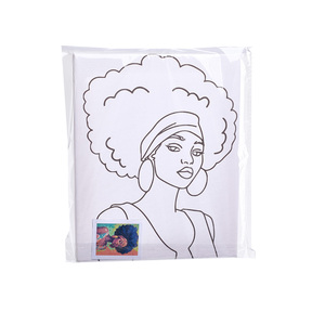 Kit de Pintura por Números de Diseño Nuevo, Retrato de Mujer Africana de 20x25 cm, Pintura por Números Enmarcada Hecha a Mano para Principiantes - Product Image 6