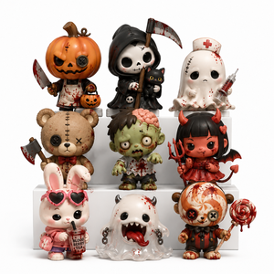 Set di 8 Action Figure in PVC di Vigili del Fuoco Urbani per Halloween, <span class=keywords><strong>Giocattoli</strong></span> Personalizzati OEM in Confezione Sorpresa - Product Image 4