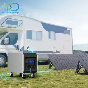 Rushan Outdoor Noodopladen Zonne-Generator Lifepo4 Batterij 3000W 5000W Draagbare Krachtcentrale