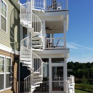 Scala a chiocciola mentale esterna esterna residenziale esterna scala a caldo scala a chiocciola in acciaio dolce - Product Image 2