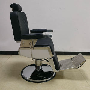 Fauteuil de Barbier Professionnel Vintage Entièrement Noir pour Hommes – Vente en Gros à Prix Abordable – Chaise de Salon de Coiffure - Product Image 6