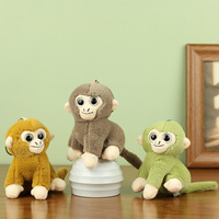 Porte-clés en peluche singe mignon et mini, sensation douce au toucher, breloques pour sacs à main, cadeau pour les amoureux des singes
