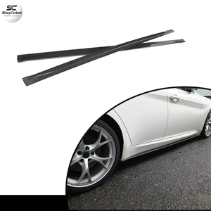 Extensiones de Faldones Laterales de Fibra de Carbono para Alfa Romeo Giulia Sedán de 4 Puertas 2015-2017 - Product Image 3