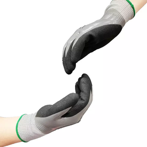 Gants de moto double trempés Nitrile Latex Coated Seamless Knitting waterproof work Gants de sécurité coupe niveau 5 - Product Image 4
