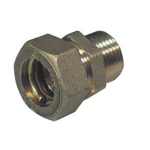 Conector de manguera de plomería cónico macho con junta tórica de ajuste recto 1/2 x 10 - Product Image 1