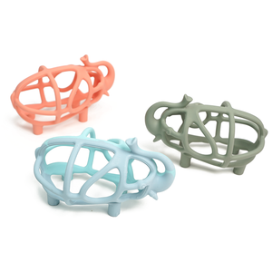 Boule en silicone pour bébé animal en forme d'éléphant, ensemble cadeau pour tout-petits, jouets de qualité alimentaire, peluche, anneau de dentition en silicone unisexe - Product Image 3