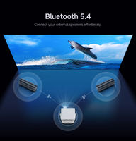 ROJIN L018AR Projecteur intelligent Full HD 1080P Android 14 WiFi portable mini vidéoprojecteur pour cinéma maison, jeux et extérieur