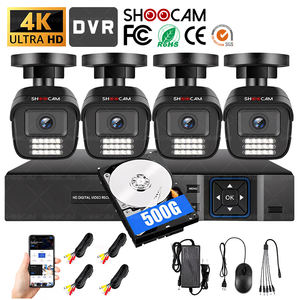 <span class=keywords><strong>Kit</strong></span> de caméra DVR 5MP 4ch 8ch avec disque dur de 500 Go H.265+ <span class=keywords><strong>Surveillance</strong></span> lumineuse avec audio IP67 Système de caméra de sécurité domestique CCTV - Product Image 1