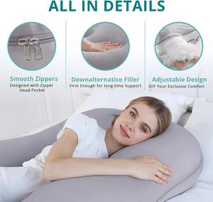 יצרן שסופקו כרית הריון אישית ג 'שאפי גוף מלא כרית הריון ופוליאסטר מלא - Product Image 3