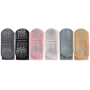 Custom <b>Women</b> Pilates <b>Socks</b> <b>Thick</b> Cotton Non-slip Grip High Quality Yoga <b>Socks</b> Breathable Silicon Sports Crew Pilates <b>Socks</b> - Product Image 1
