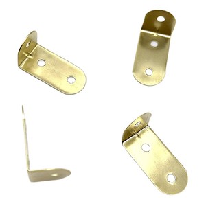Supports d'angle en métal doré semi-circulaires pour tables, chaises et cadres photo - Product Image 3